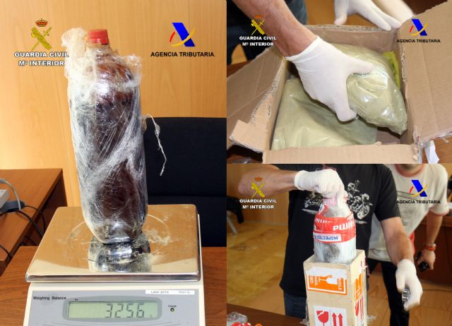 Intervenidas a tres personas 5,2 kilos de mezcalina en dos paquetes postales en Murcia - 3, Foto 3