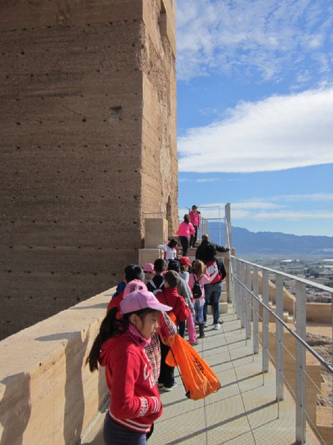 Varios colegios e institutos visitan el Museo Arqueolgico Los Baños y la fortaleza del Castillo, Foto 3