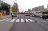 Renuevan el asfaltado y la pintura en pasos de peatones y señalización de carreteras en La Estación-Esparragal