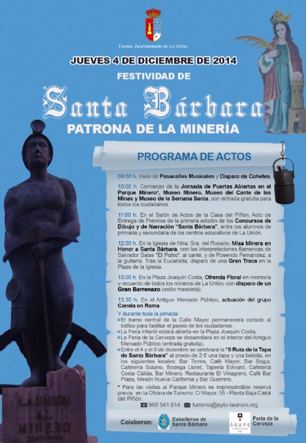 Celebración de Santa Bárbara 2014 en La Unión, patrona de la minería - 2, Foto 2
