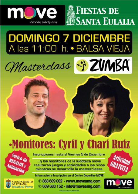 MOVE organiza una Masterclass de Zumba con motivo de las Fiestas de Santa Eulalia, Foto 1