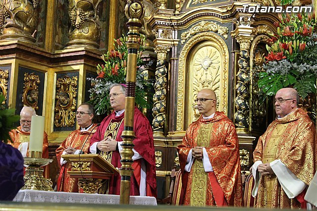 The Bishop of the Diocese of Cartagena presides Mass on the feast of the patron saint of Totana, Santa Eulalia of Merida, Foto 3