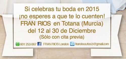 Fran Rios, nuestra diseñadora totanera afincada en Londres, vuelve a su ciudad natal para seguir viendo a futuras novias, madres de novia, madrinas y fiesta, Foto 2