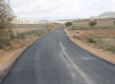 La Consejería de Agricultura finaliza el asfaltado del camino rural que une la Torre del Rico con los Cápitos