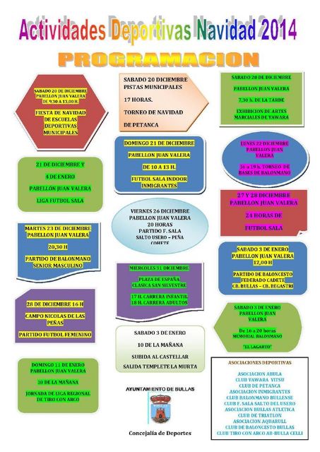 Programación deportiva especial Navidad 2014 en Bullas - 1, Foto 1