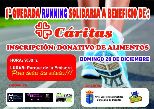 Todos a correr en Las Torres de Cotillas para recaudar alimentos para Cáritas - 1, Foto 1