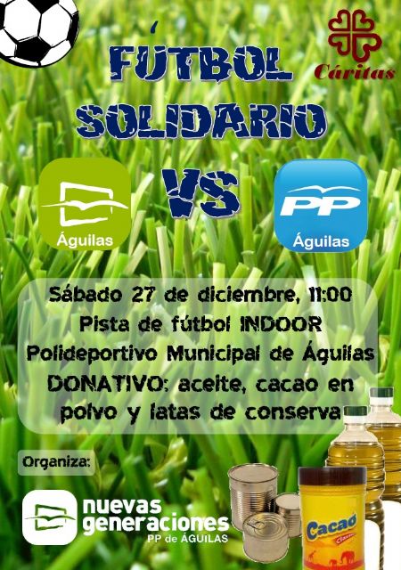 Miembros de Nuevas Generaciones se enfrentarán a los del PP en un partido de fútbol indoor, con fines benéficos - 1, Foto 1