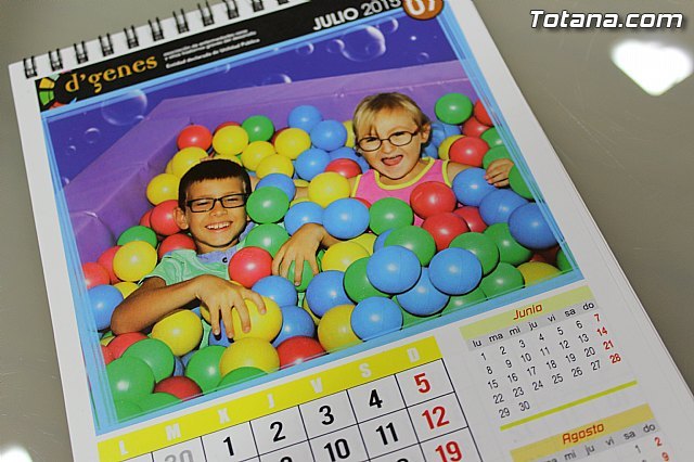 El calendario 2015 D´Genes se podrá adquirir también a través de la web de la asociación, Foto 1