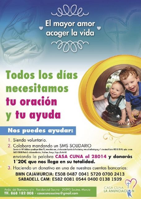 Colabora con la Casa Cuna enviando un SMS - 2, Foto 2