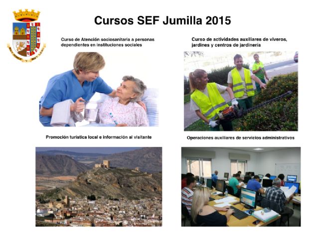 El próximo viernes finaliza el plazo de inscripción para los cuatro cursos de formación que el SEF realizará en Jumilla para personas desempleadas - 1, Foto 1