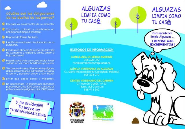 El Ayuntamiento de Alguazas emprende una campaña ciudadana sobre la recogida de excrementos de perros en la vía pública - 1, Foto 1