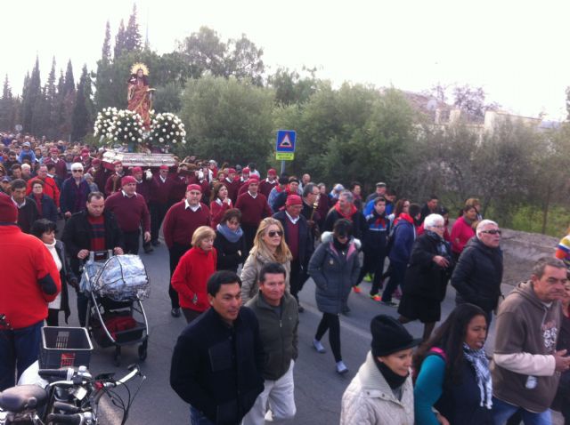 Santa Eulalia regresa a su ermita en Sierra Espuña acompañada por más de 13.000 personas - 2, Foto 2