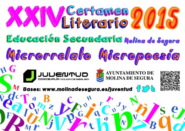 La Concejalía de Juventud de Molina de Segura convoca el XXIV Certamen Literario de Educación Secundaria 2015, en las modalidades de Microrrelatos y Micropoemas - 1, Foto 1