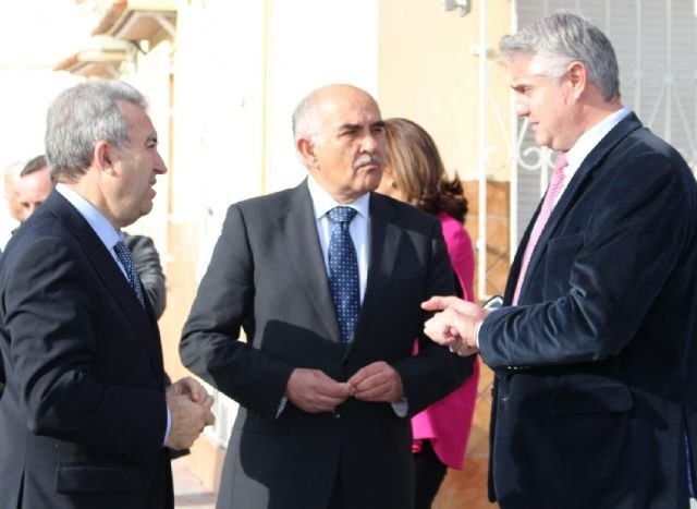 El presidente Garre inaugura dos nuevos colectores que completan el saneamiento integral de Albudeite y Campos del Río - 1, Foto 1