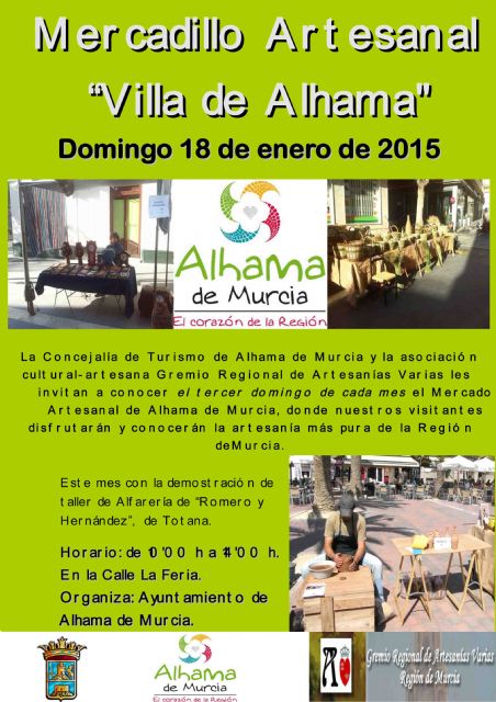 El taller de cerámica Romero y Hernández de Totana estará presente en el Mercado Artesano Villa de Alhama, Foto 7