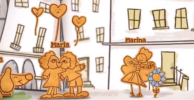 Un dibujo de María, una niña totanera de 6 años, en el anuncio de TV de Tosta Rica, Foto 1