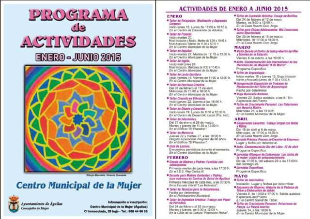 La concejalía de Mujer promueve hasta junio nuevos talleres y cursos formativos en Águilas - 1, Foto 1