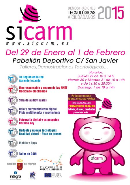 Puerto Lumbreras acogerá una nueva edición de la Feria de Nuevas Tecnologías SICARM con las últimas novedades en Informática y Telecomunicaciones - 1, Foto 1