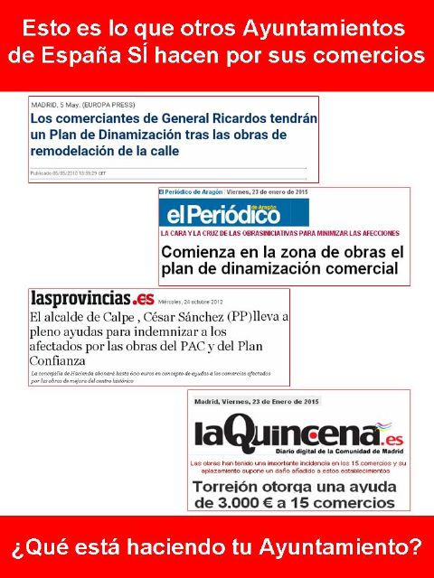 El PSOE demuestra que en otros Ayuntamientos sí se está ayudando a los comercios afectados por las obras - 2, Foto 2