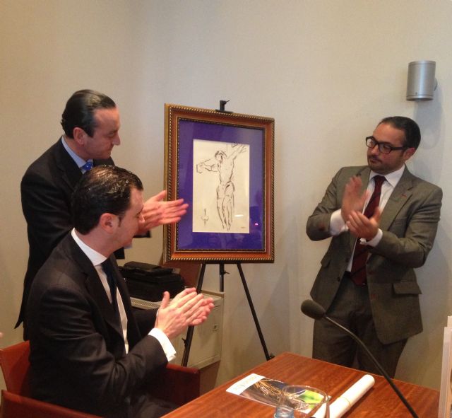 Pedro Serna pinta la Semana Santa 2015 en honor a la Cofradía del Refugio - 1, Foto 1