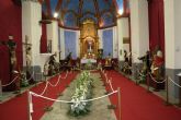 El obispo Lorca Planes inaugura la exposición que reúne las 15 imágenes de Cristo de la Semana Santa de Cehegín
