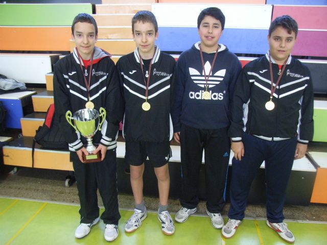 El IES Juan de la Cierva se proclamó campeón regional infantil masculino, en la final regional de tenis de mesa de Deporte Escolar, - 2, Foto 2