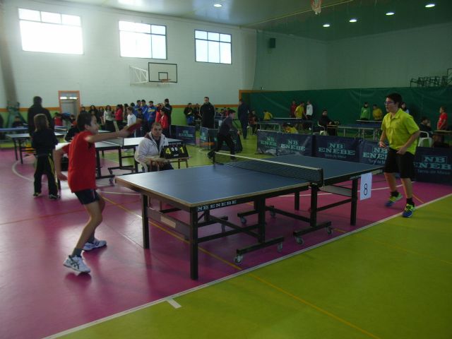 El IES Juan de la Cierva se proclamó campeón regional infantil masculino, en la final regional de tenis de mesa de Deporte Escolar,, Foto 7