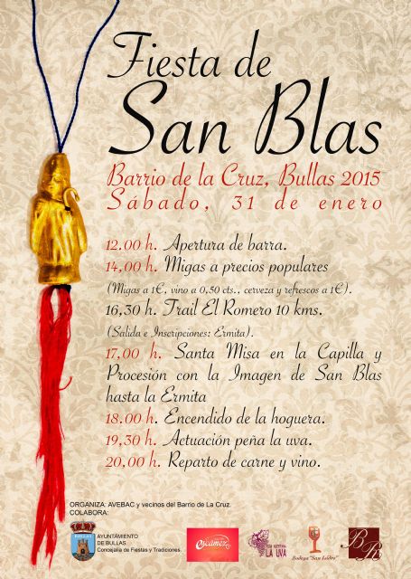 El Barrio de La Cruz de Bullas celebra la Fiesta de San Blas - 1, Foto 1