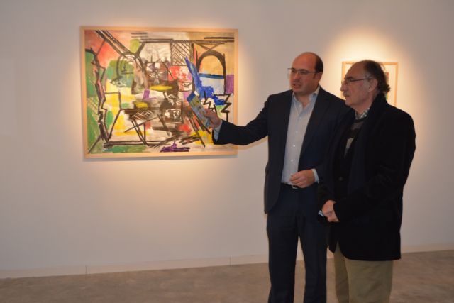 Pedro Antonio Sánchez visita la exposición Secuencias y versiones de Juan Bautista Sanz - 2, Foto 2