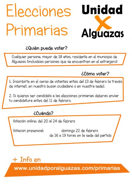 Unidad X Alguazas inicia su proceso de primarias para elegir candidato - 2, Foto 2