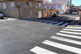 El Ayuntamiento de Águilas concluye las obras de mejora de la calle Jacinto Benavente y aledañas