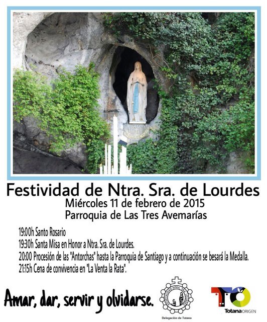 La Delegación de Totana de la Hospitalidad de Lourdes organiza varias actividades con motivo de la Festividad de Ntra. Sra. de Lourdes, Foto 1