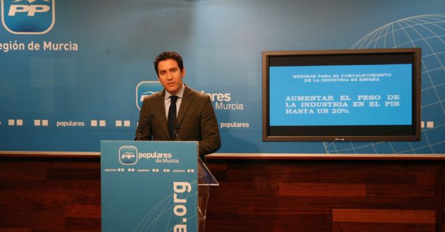 Teodoro García: El PP presenta 96 medidas para que el peso de la Industria en el PIB llegue a ser del 20 por ciento de nuestra Región - 1, Foto 1