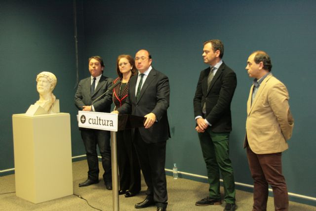 Hallado un busto del emperador Adriano en la villa romana de los Torrejones de Yecla - 1, Foto 1