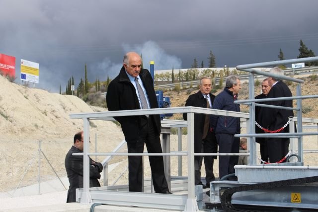 El presidente Garre inaugura un nuevo tanque de tormentas en Abanilla que protegerá al río Chícamo de la contaminación - 1, Foto 1
