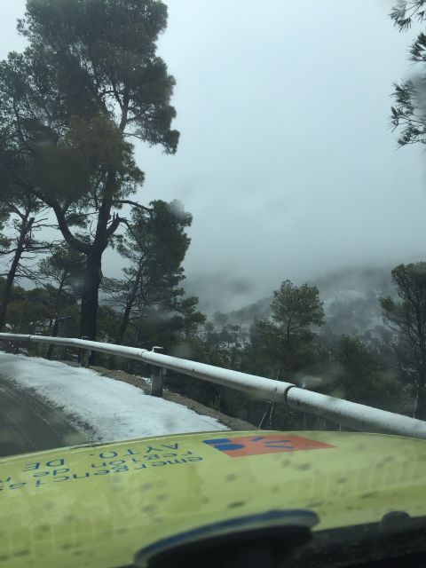 Más de veinte centímetros de nieve en las cotas más altas de Sierra Espuña, Foto 4