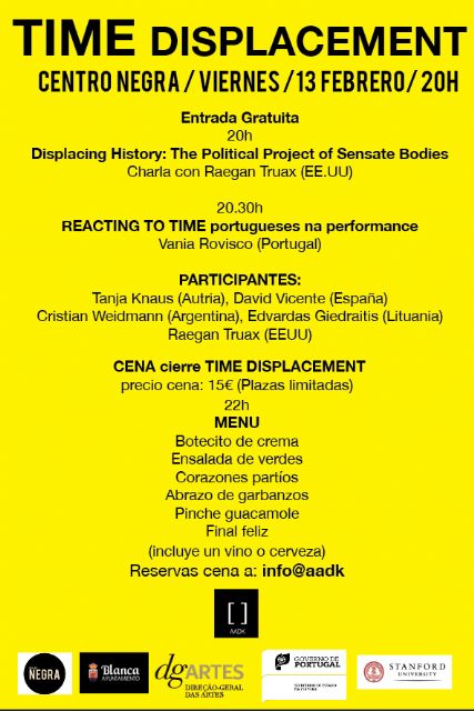 El Centro Negra profundiza en la práctica y la teoría de la ´performance´ con el ciclo Time Displacement - 2, Foto 2