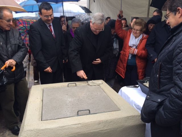 Mons. Lorca bendice la primera piedra de la iglesia de Cristo Rey de Lorca - 2, Foto 2
