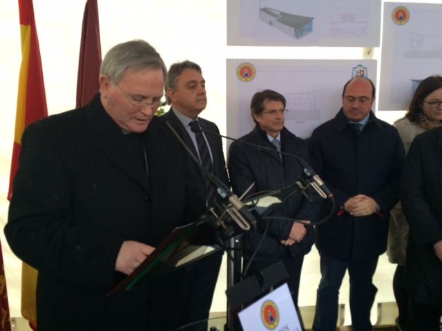 Mons. Lorca bendice la primera piedra de la iglesia de Cristo Rey de Lorca - 3, Foto 3