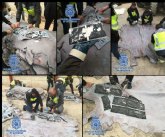 La Polica Nacional interviene 510 kilos de cocana ocultos en un contenedor de pieles de bovino procedente de Colombia
