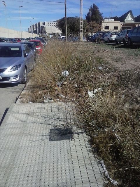 SPCT denuncia deficiencias en las aceras del acceso al hospital desde la barriada Santiago - 1, Foto 1