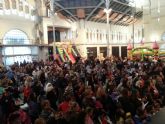 Bullicio y diversin en el carnaval del antiguo mercado pblico