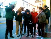 Un grupo de jóvenes de Lorquí rueda un spot sobre el municipio