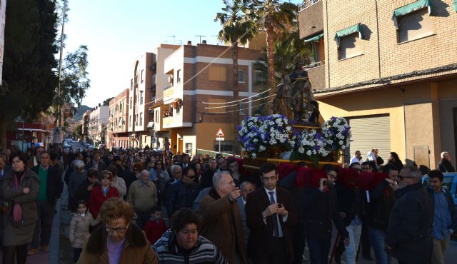 Los blanqueños acompañan a su Patrón San Roque hacia su retiro cuaresmal - 1, Foto 1