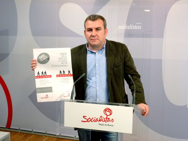 Los socialistas de Campos del Río y Alguazas organizan una marcha para reivindicar el arreglo integral de la carretera que une ambos municipios - 1, Foto 1