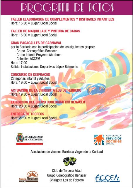 En la barriada Virgen de la Caridad siguen de Carnaval - 1, Foto 1