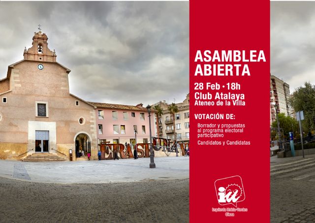 IU-Verdes convoca una Asamblea abierta a toda la ciudadanía de Cieza para aprobar el programa y la candidatura de las municipales - 1, Foto 1