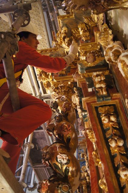 El retablo de Santa Eulalia recuperará su esplendor original tras los trabajos de restauración - 3, Foto 3