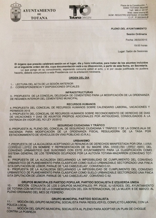 El Pleno debate hoy la modificación de la ordenanza de régimen interior del Cementerio Municipal Nuestra Señora del Carmen, Foto 1