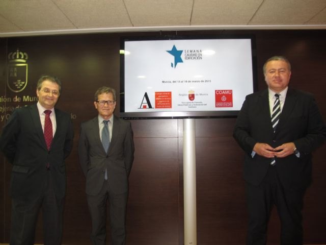 Bernabé resalta que Murcia será del 13 al 18 de marzo la capital de la calidad en la edificación - 1, Foto 1